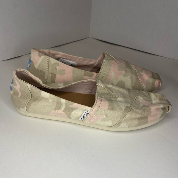 Toms pink camo alpragata slip on - Picture 1 of 5